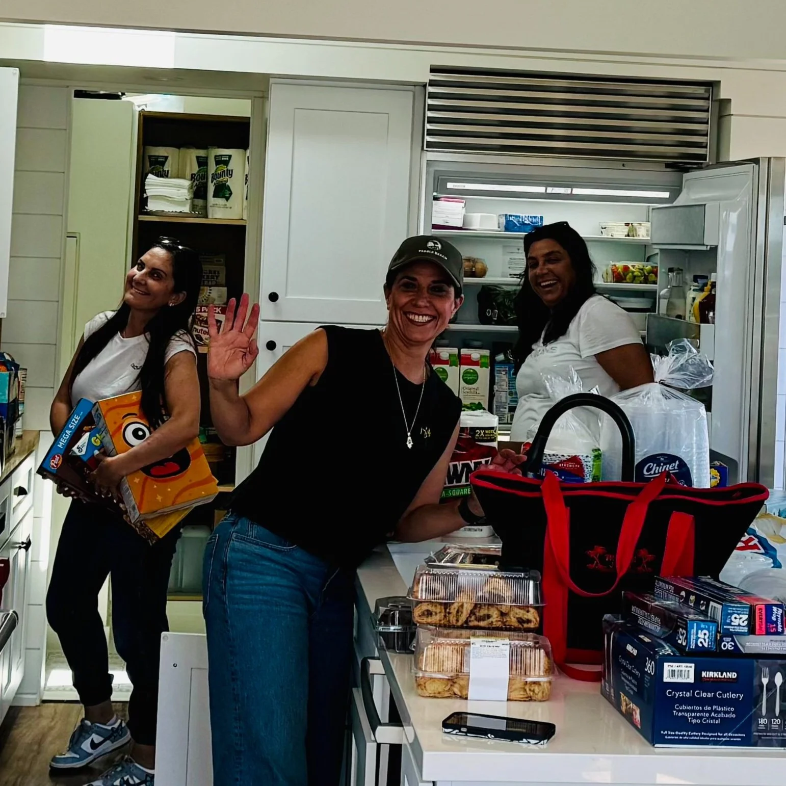 Team preparing meals for the homeless