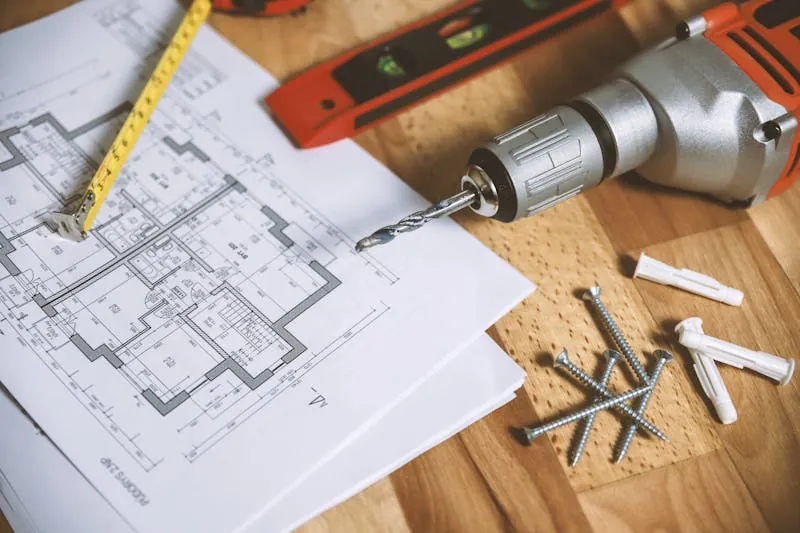 Architectural blueprints and design plans