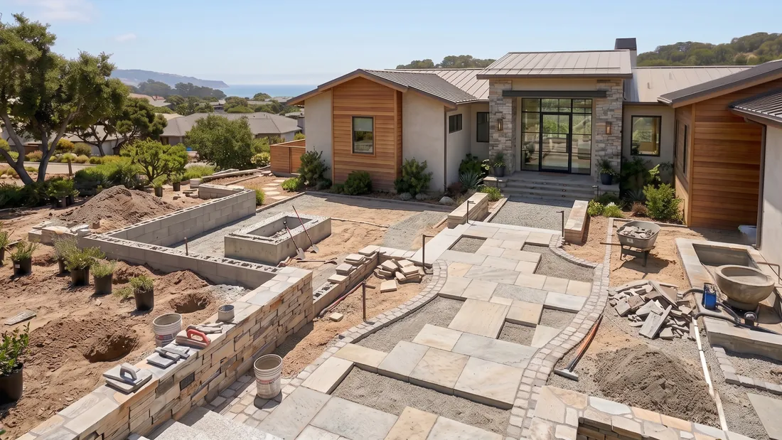 Exterior and hardscape