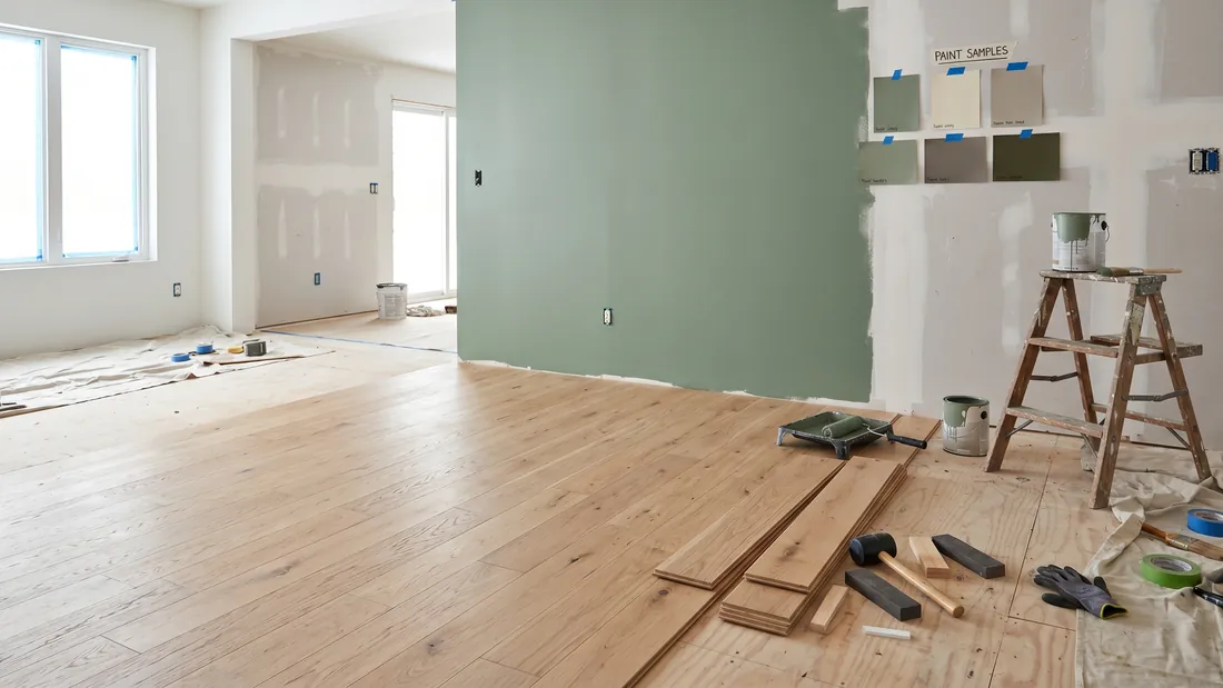 Flooring and paint