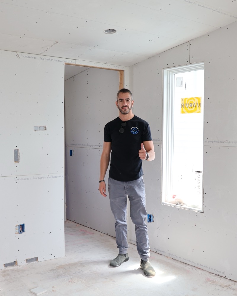 Shai Gino on a kitchen remodel job site